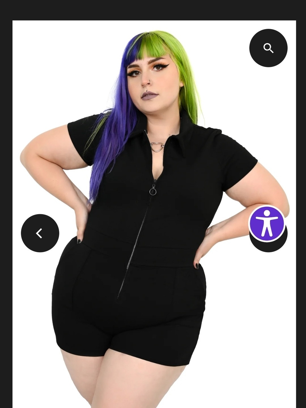 Foxblood Jamie Lee Zip up Romper